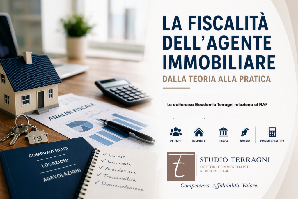 Eleudomia Terragni relaziona al FIAP - La fiscalità dell’agente immobiliare
