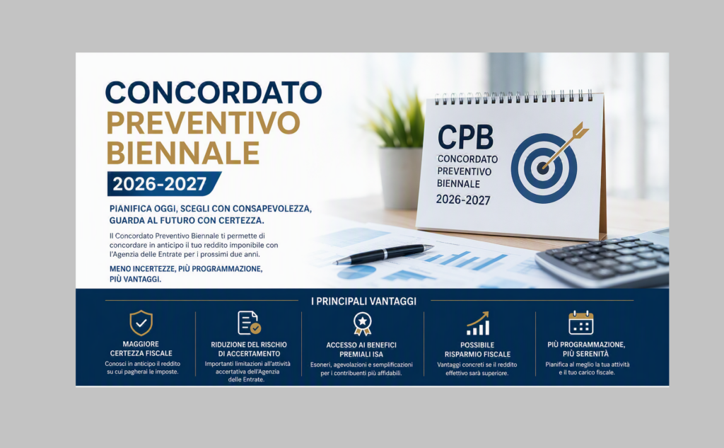 Concordato Preventivo Biennale (CPB) 2026-2027
